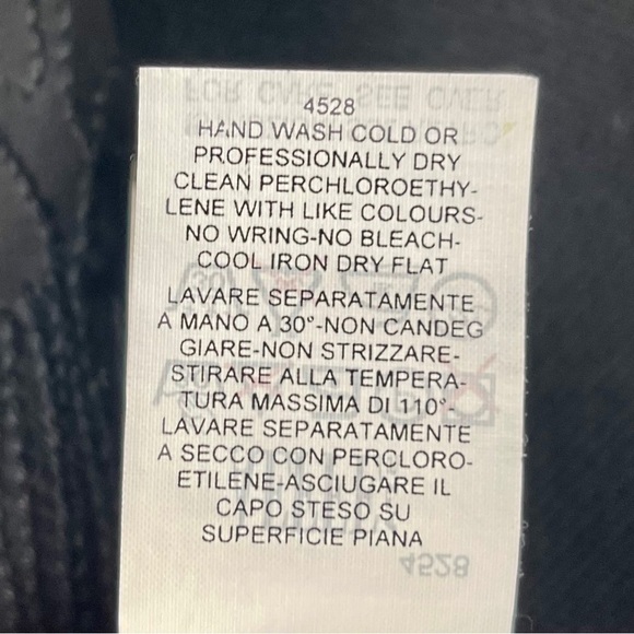 MOSCHINO CHEAP AND CHIC BLACK COTTON SHEER FLORAL YOKE BEADED CARDIGAN SWEATER - Picture 15 of 15